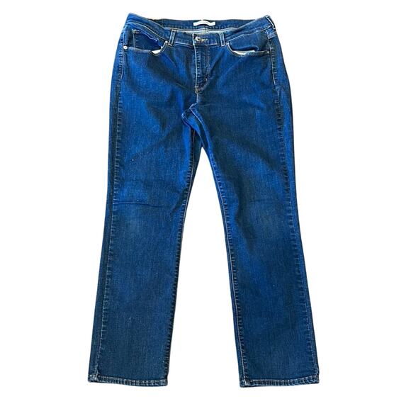 Levi's Women's Classic Straight Fit Jeans Dark Wash Size 12 - Picture 2 of 8